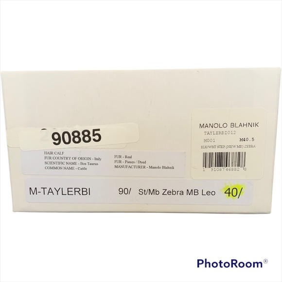 NEW! Manolo Blahnik Tayler d’orsay pump 40.5 zebra suede 10.5 - Picture 7 of 7